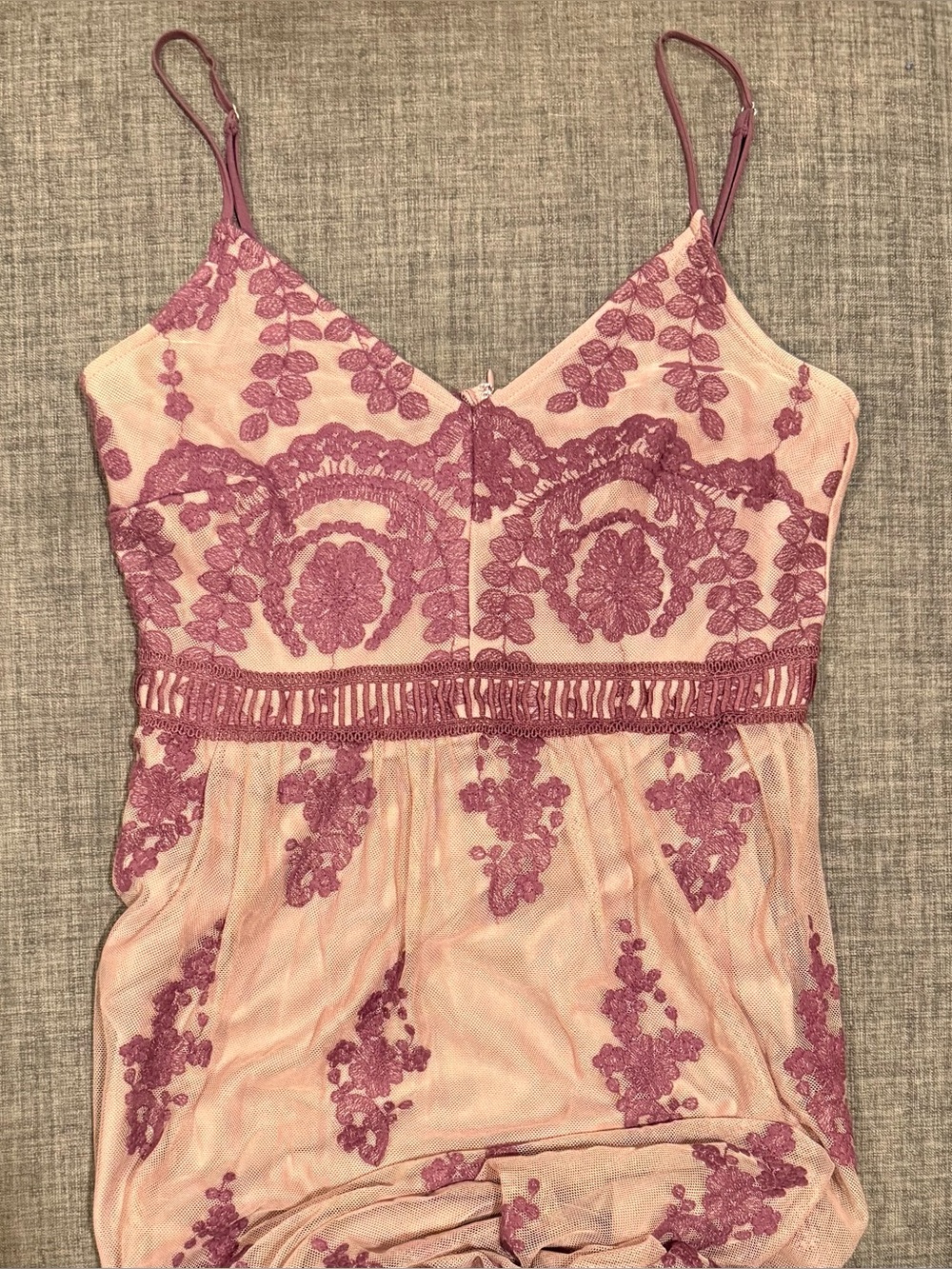 Alter’d State Apololina Bohemian Lace Maxi Dress in Plum - Picture 4 of 6